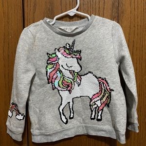 Sequin Unicorn Kids Sweater